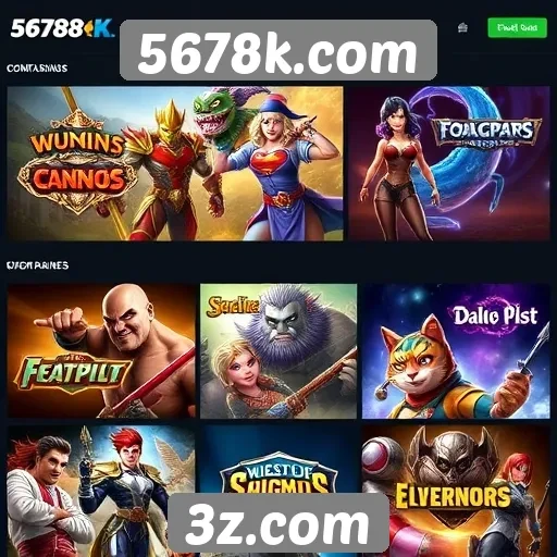 Análise da variedade de jogos no 5678k.com